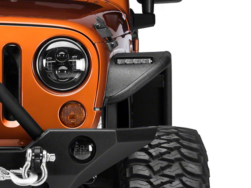 Barricade Tubular Fender Flares with LED Lighting; Front and Rear (07-18 Jeep Wrangler JK)