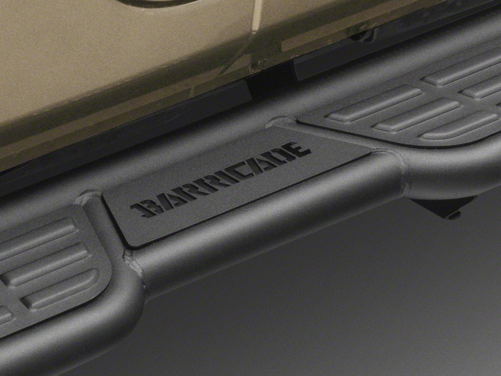 Barricade Formed HD Running Boards; Textured Black (07-18 Jeep Wrangler JK 4-Door)