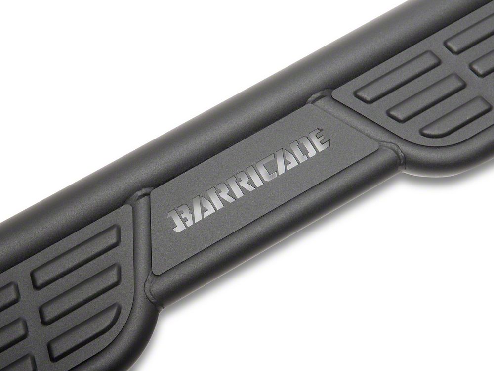 Barricade Formed HD Running Boards; Textured Black (07-18 Jeep Wrangler JK 4-Door)