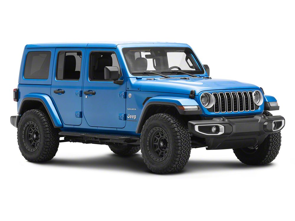 Barricade Formed HD Running Boards; Textured Black (18-25 Jeep Wrangler JL 4-Door)