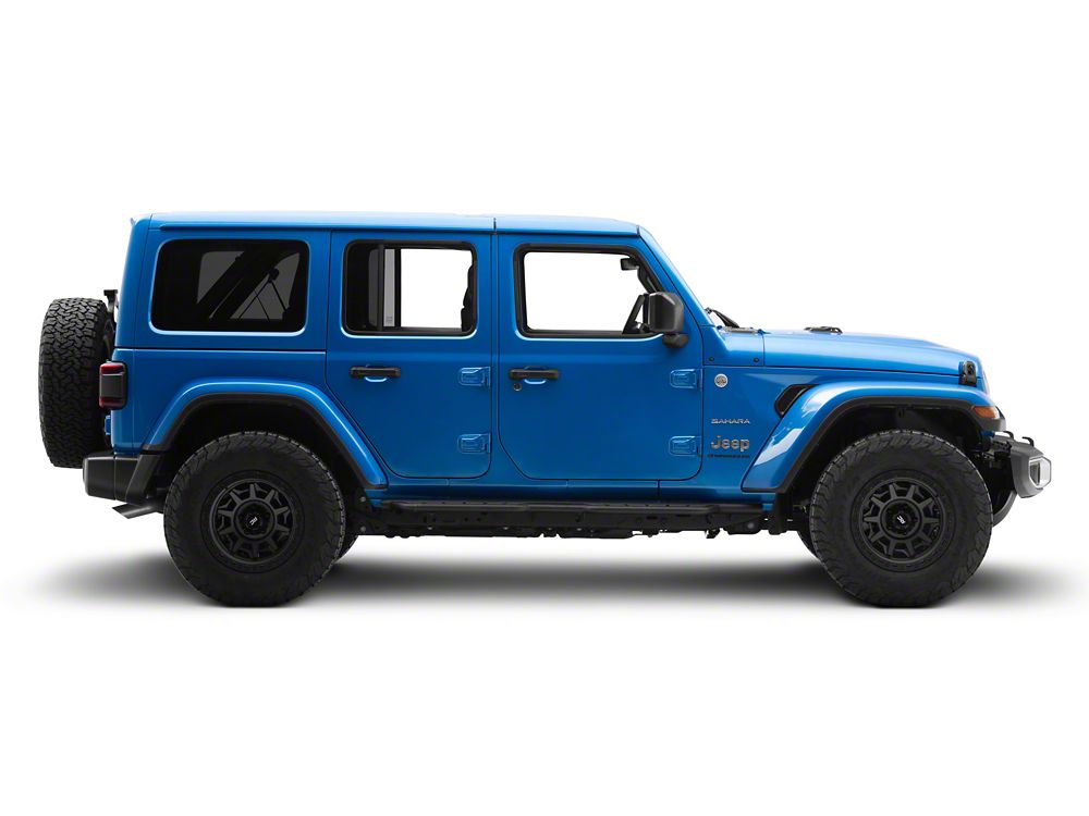 Barricade Formed HD Running Boards; Textured Black (18-25 Jeep Wrangler JL 4-Door)