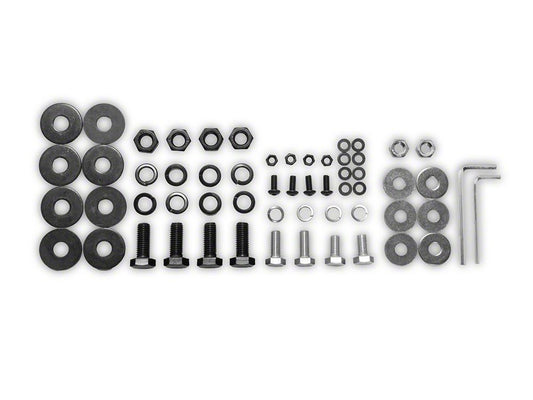 Barricade Replacement Front Bumper Hardware Kit for J107019 Only (07-18 Jeep Wrangler JK)