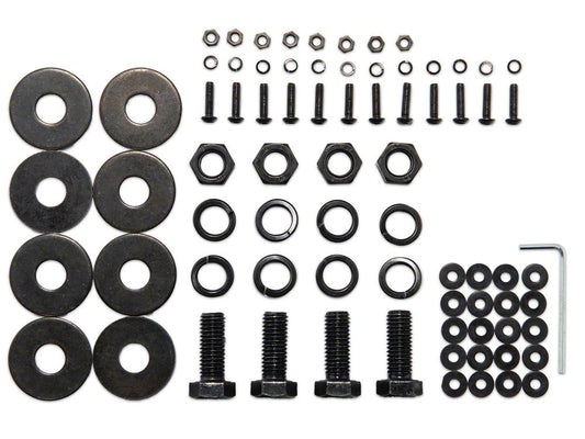 Barricade Replacement Front Bumper Hardware Kit for J107329 Only (07-18 Jeep Wrangler JK)