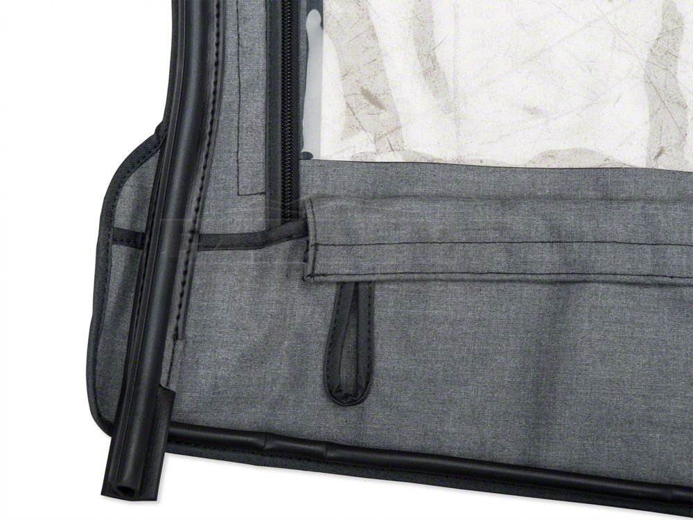 Barricade Replacement Soft Top with Tinted Windows for Half Doors w/ Door Skins; Black Diamond (97-06 Jeep Wrangler TJ)