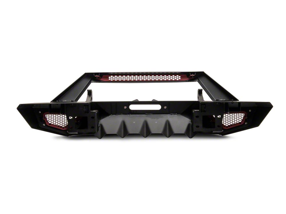 Barricade X-Series Front Bumper; Red Inserts (20-25 Jeep Gladiator JT)