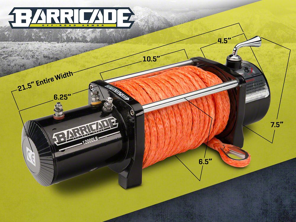 Barricade Extreme HD Front Bumper with 9,500 lb. Winch (20-25 Jeep Gladiator JT)