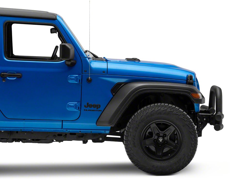 Barricade Tubular Front Bumper with Winch Cutout; Textured Black (20-25 Jeep Gladiator JT)