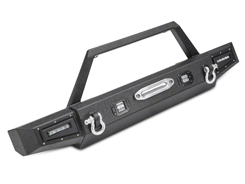 Barricade Vision Series Front Bumper with LED Fog Lights, Work Lights and 20-Inch LED Light Bar (20-25 Jeep Gladiator JT)
