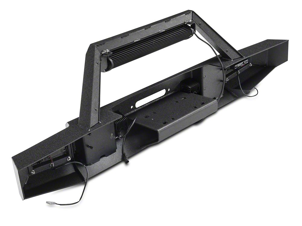 Barricade Vision Series Front Bumper with LED Fog Lights, Work Lights and 20-Inch LED Light Bar (20-25 Jeep Gladiator JT)