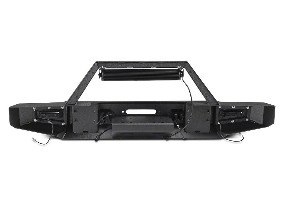 Barricade Vision Series Front Bumper with LED Fog Lights, Work Lights and 20-Inch LED Light Bar (20-25 Jeep Gladiator JT)