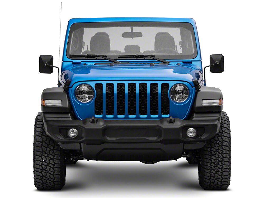 Barricade Rectangular Adventure Mirrors; Textured Black (20-25 Jeep Gladiator JT)