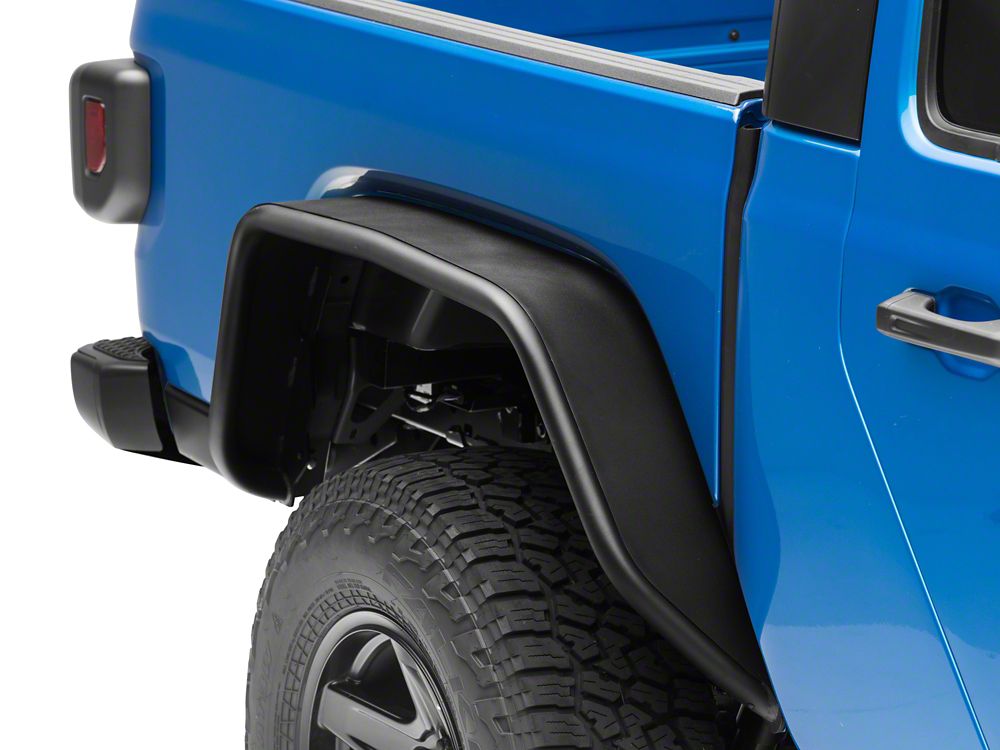 Barricade Tubular Fender Flares with LED DRL and Marker Lights; Front and Rear (20-25 Jeep Gladiator JT)