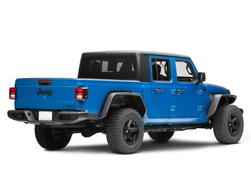 Barricade Tubular Fender Flares with LED DRL and Marker Lights; Front and Rear (20-25 Jeep Gladiator JT)