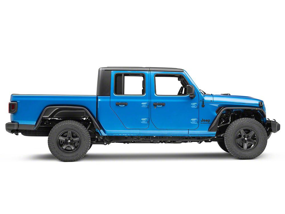 Barricade Tubular Fender Flares with LED DRL and Marker Lights; Front and Rear (20-25 Jeep Gladiator JT)
