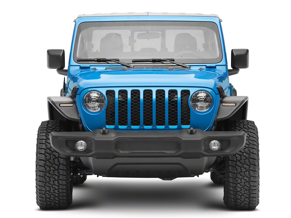 Barricade Tubular Fender Flares with LED DRL and Marker Lights; Front and Rear (20-25 Jeep Gladiator JT)