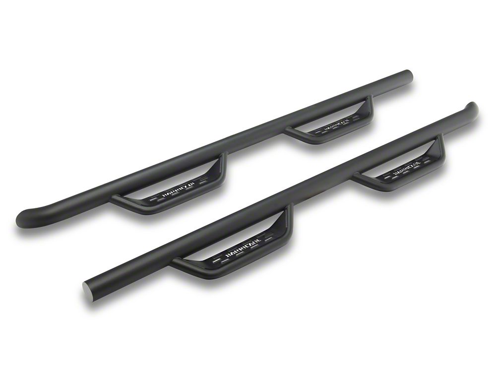 Barricade Tubular Drop Steps; Fine Textured Black (20-25 Jeep Gladiator JT)