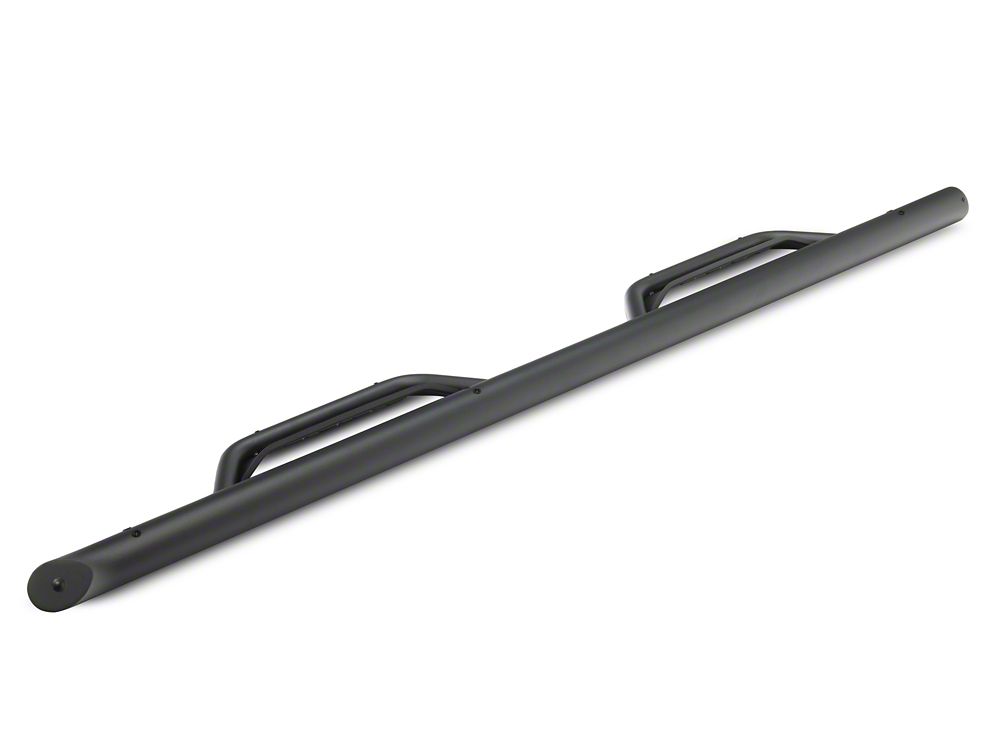 Barricade Tubular Drop Steps; Fine Textured Black (20-25 Jeep Gladiator JT)