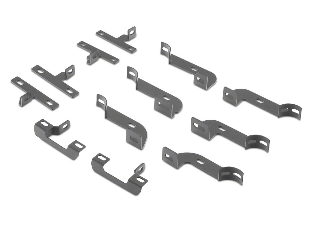 Barricade Tubular Drop Steps; Fine Textured Black (20-25 Jeep Gladiator JT)