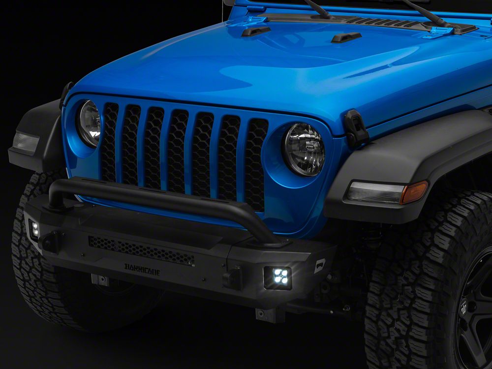Barricade HD3 Stubby Front Bumper with LED Fog Lights (20-25 Jeep Gladiator JT)
