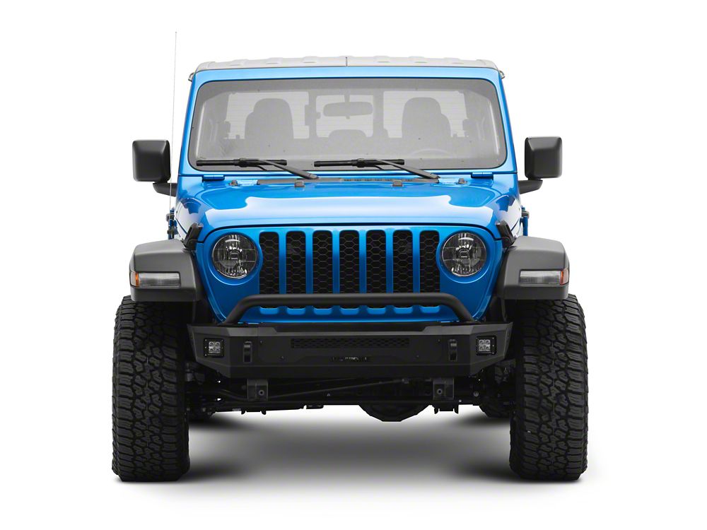 Barricade HD3 Stubby Front Bumper with LED Fog Lights (20-25 Jeep Gladiator JT)