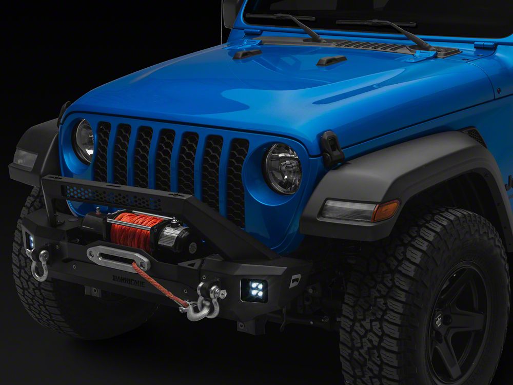 Barricade HD3 Stubby Winch Mount Front Bumper with LED Fog Lights (20-25 Jeep Gladiator JT)