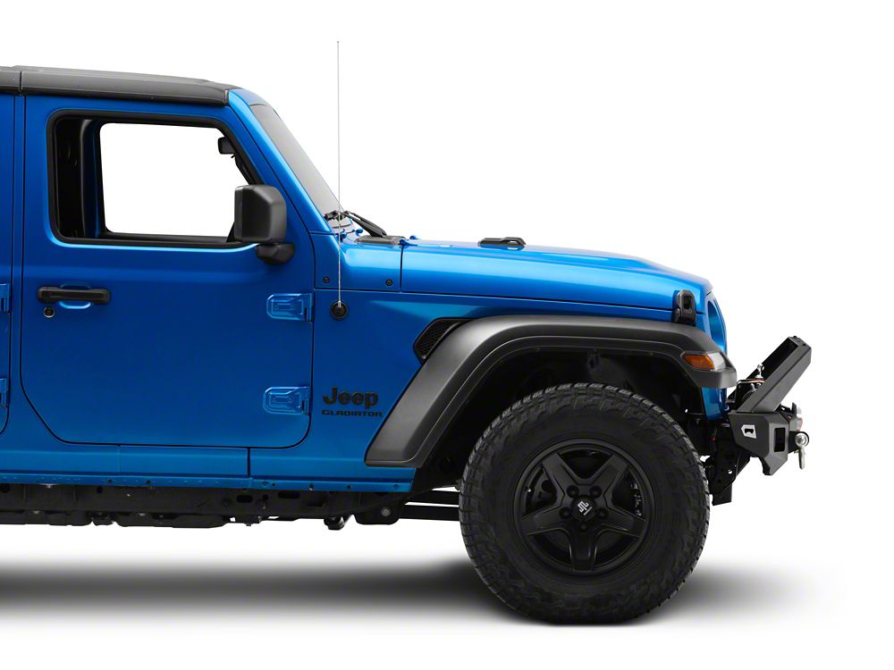 Barricade HD3 Stubby Winch Mount Front Bumper with LED Fog Lights (20-25 Jeep Gladiator JT)