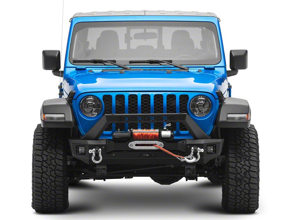 Barricade HD3 Stubby Winch Mount Front Bumper with LED Fog Lights (20-25 Jeep Gladiator JT)