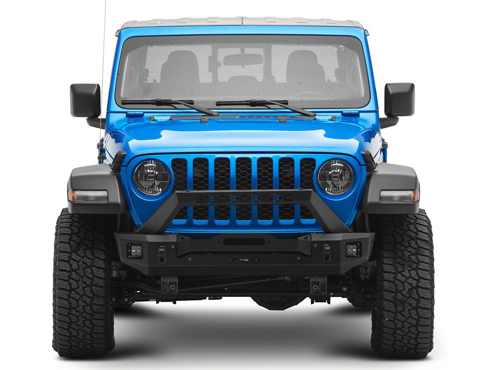 Barricade HD3 Stubby Winch Mount Front Bumper with LED Fog Lights (20-25 Jeep Gladiator JT)