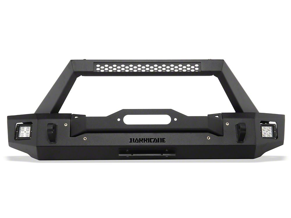 Barricade HD3 Stubby Winch Mount Front Bumper with LED Fog Lights (20-25 Jeep Gladiator JT)