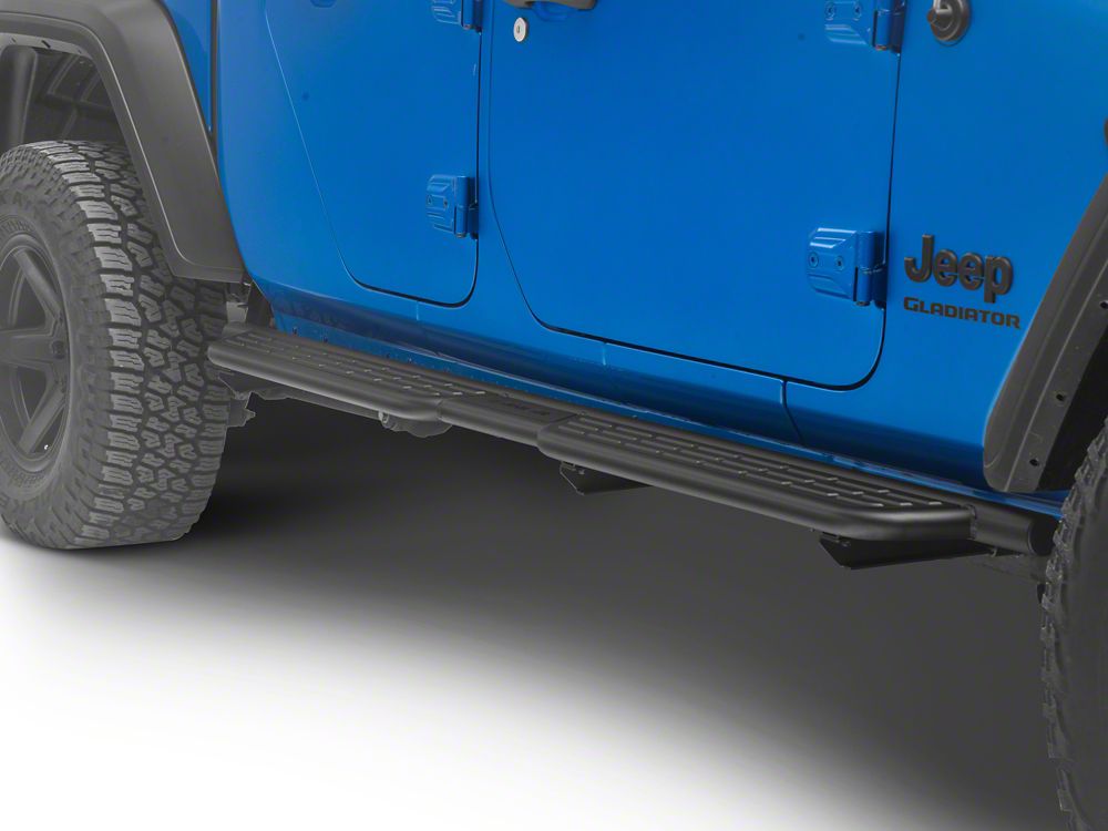 Barricade Formed HD Running Boards; Textured Black (20-25 Jeep Gladiator JT)