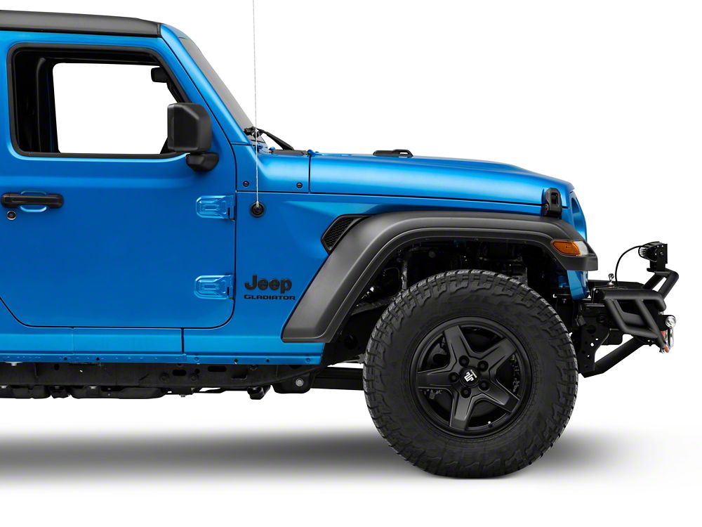 Barricade Trail Runner Front Bumper with LED Fog Lights and 20-Inch Dual Row LED Light Bar (20-25 Jeep Gladiator JT)