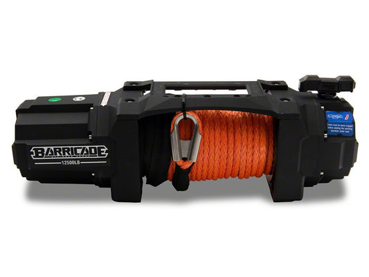 Barricade 12,500 lb. HD Winch with Synthetic Rope and Wireless Control (Universal; Some Adaptation May Be Required)