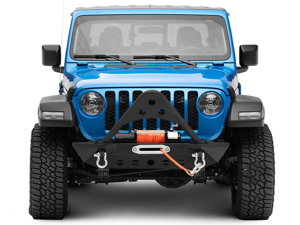 Barricade Stubby Winch Front Bumper with Stinger Bar (20-25 Jeep Gladiator JT)