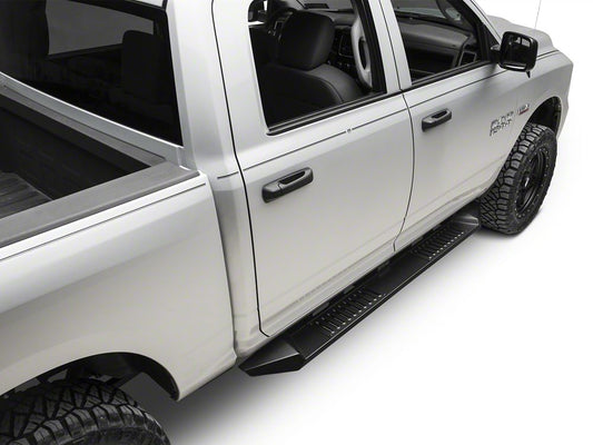 Barricade HD Steel Running Boards; Black (09-18 RAM 1500 Crew Cab)