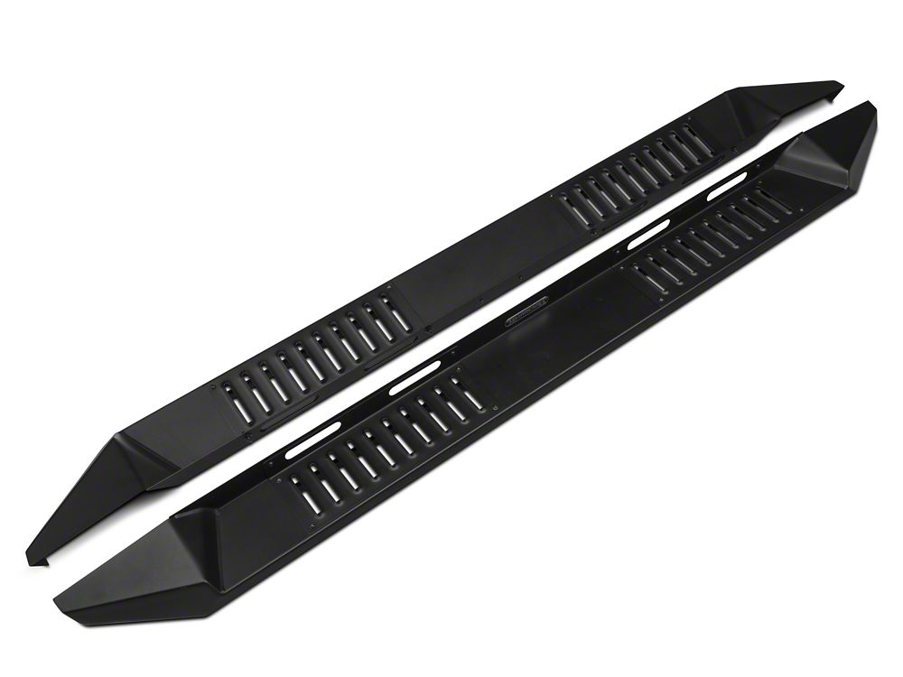 Barricade HD Steel Running Boards; Black (09-18 RAM 1500 Crew Cab)