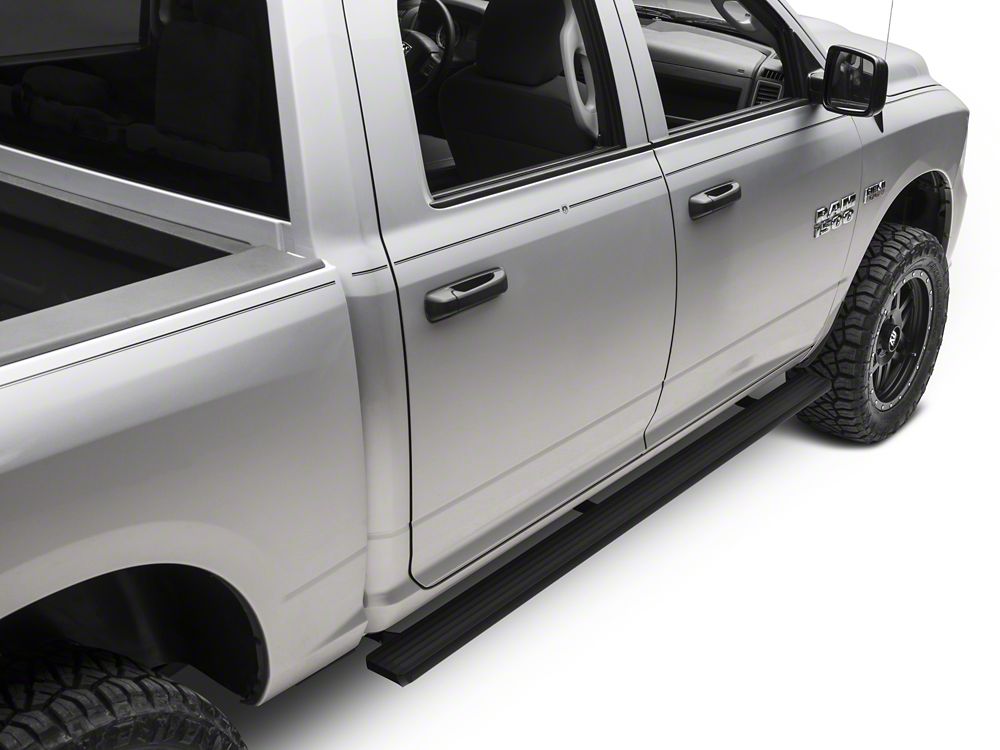 Barricade I4 Running Boards; Black (09-18 RAM 1500 Crew Cab)