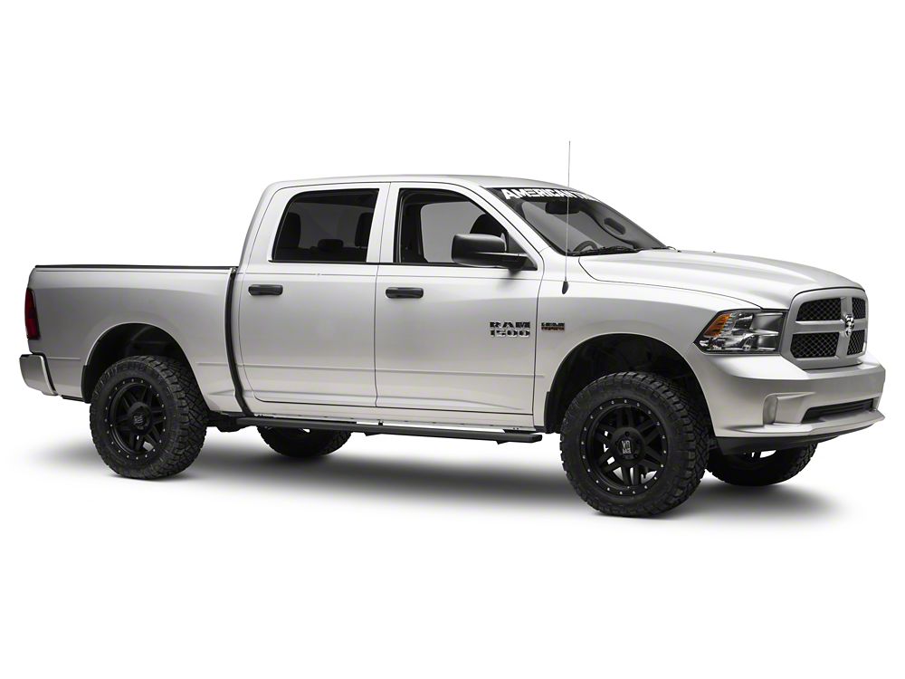 Barricade I4 Running Boards; Black (09-18 RAM 1500 Crew Cab)