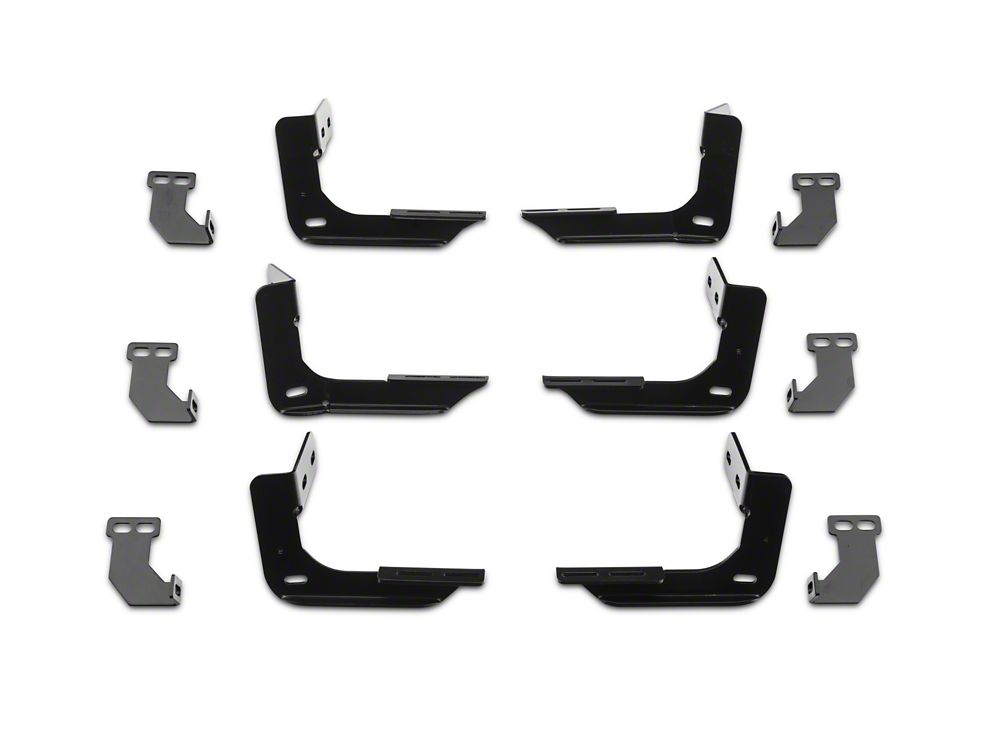 Barricade Pinnacle 4-Inch Oval Bent End Side Step Bars; Textured Black (09-18 RAM 1500 Quad Cab, Crew Cab)