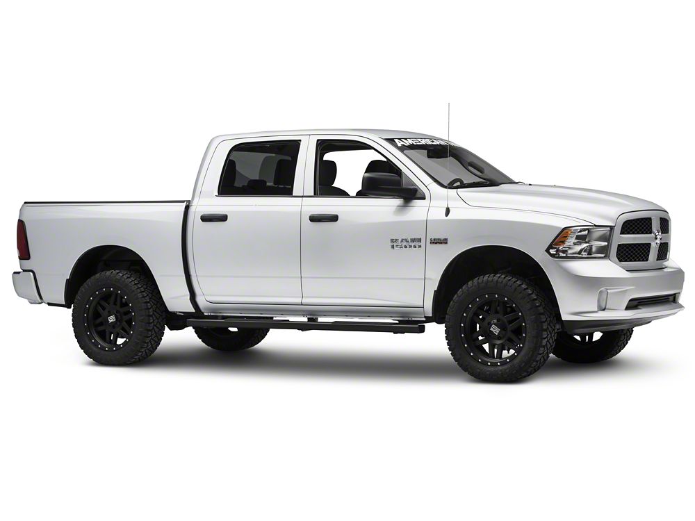 Barricade T4 Side Step Bars; Textured Black (09-18 RAM 1500 Quad Cab, Crew Cab)