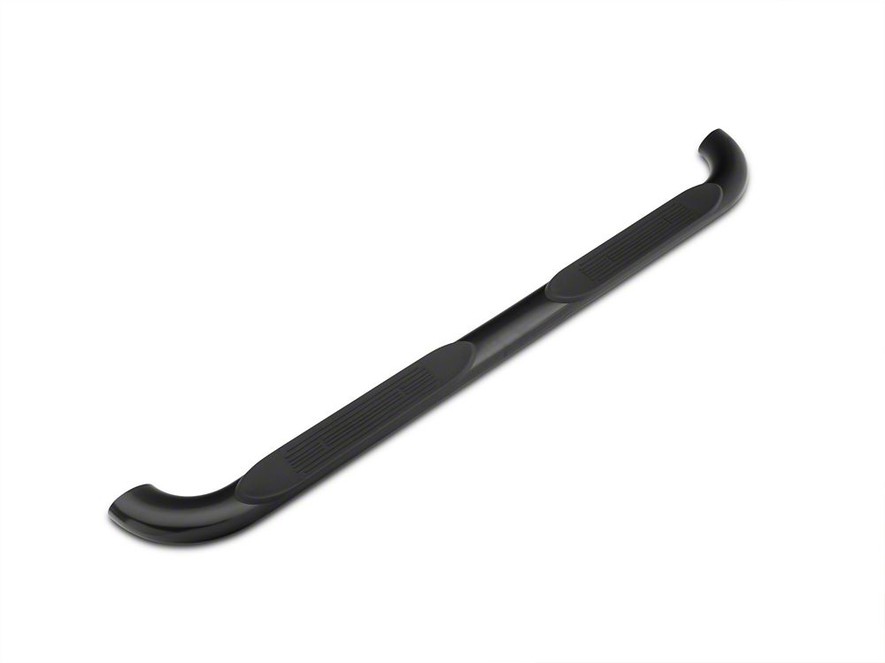 Barricade 4-Inch Oval Bent End Side Step Bars; Black (09-18 RAM 1500)