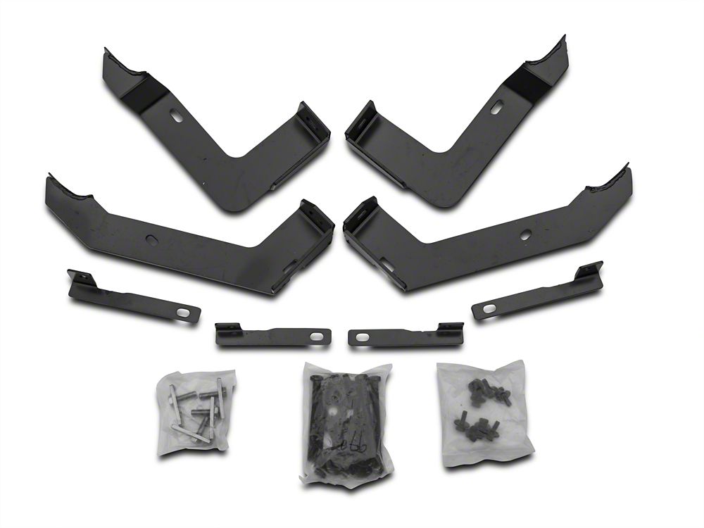 Barricade 5-Inch Oval Bent End Side Step Bars; Black (02-08 RAM 1500 Quad Cab)
