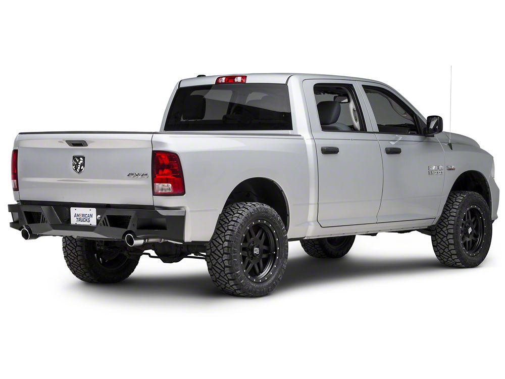 Barricade Extreme HD Rear Bumper; Textured Black (09-18 RAM 1500)
