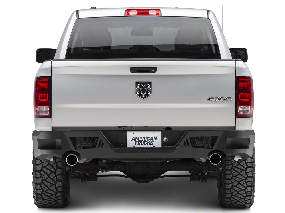 Barricade Extreme HD Rear Bumper; Textured Black (09-18 RAM 1500)