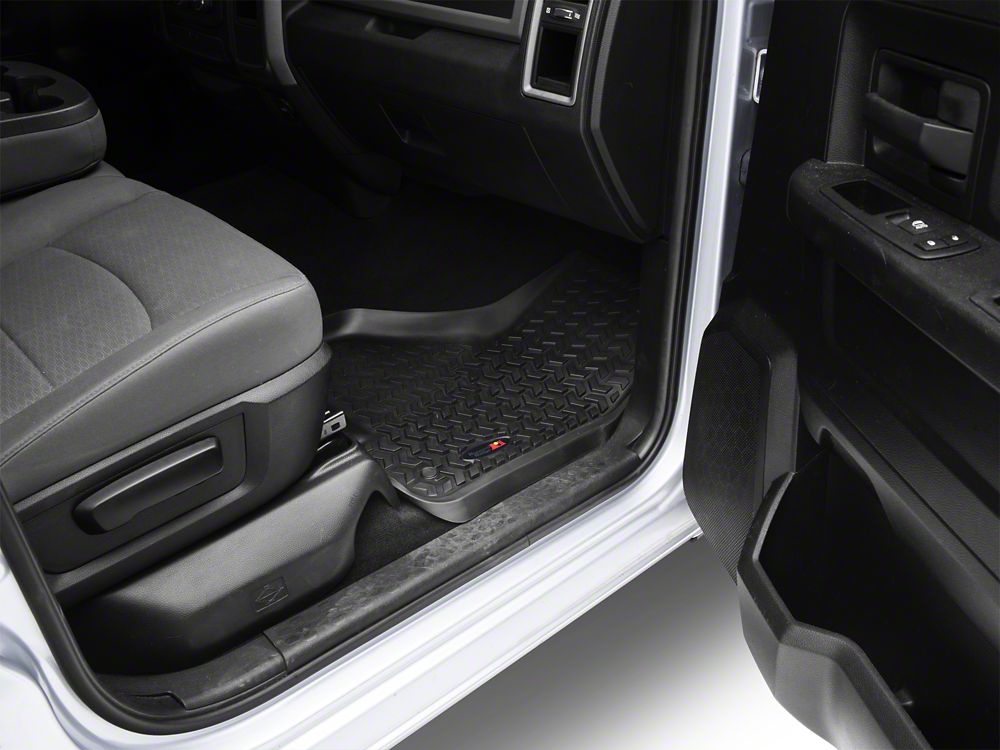 Barricade Front Floor Mats; Black (12-18 RAM 1500)