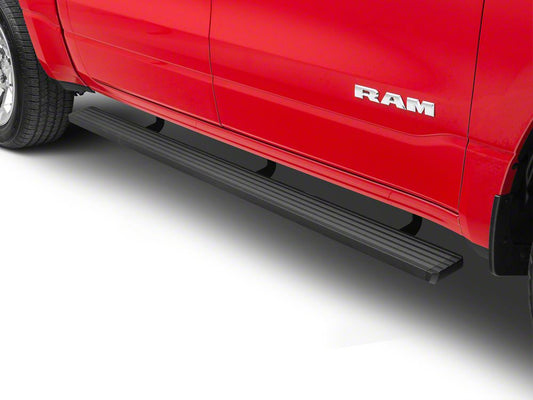 Barricade I4 Running Boards; Black (19-25 RAM 1500 Crew Cab)