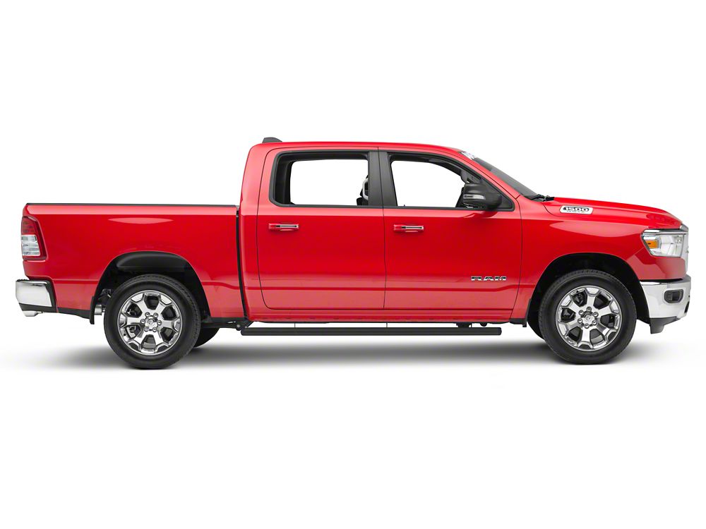 Barricade I4 Running Boards; Black (19-25 RAM 1500 Crew Cab)