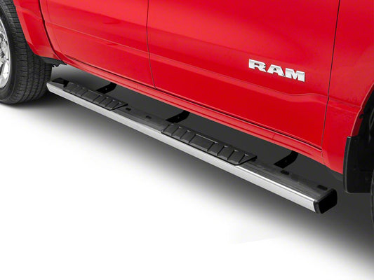 Barricade T4 Side Step Bars; Stainless Steel (19-25 RAM 1500 Crew Cab)