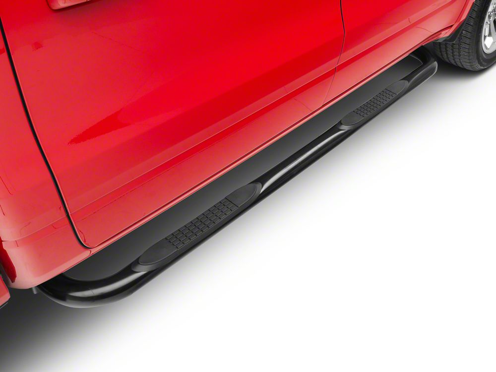 Barricade 3-Inch Side Step Bars; Black (19-25 RAM 1500 Crew Cab)