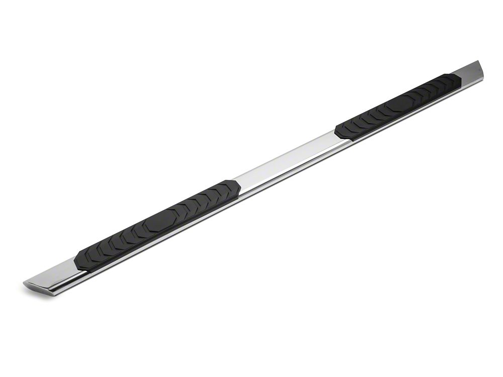 Barricade 4-Inch Flat Oval Running Boards; Stainless Steel (02-08 RAM 1500 Quad Cab)