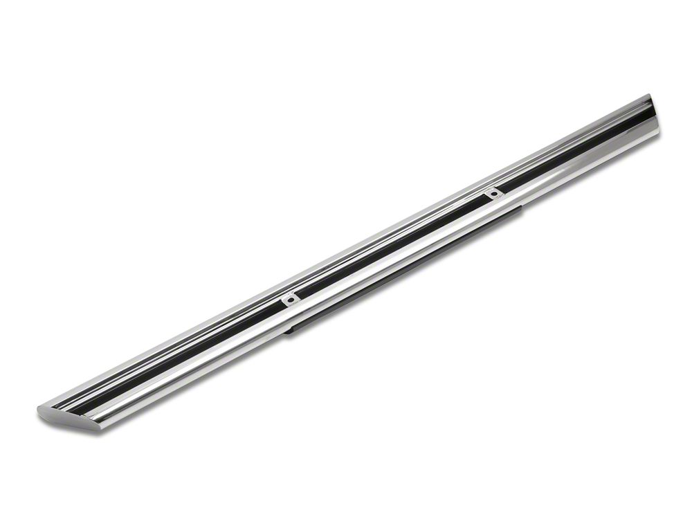 Barricade 4-Inch Flat Oval Running Boards; Stainless Steel (09-18 RAM 1500 Regular Cab)